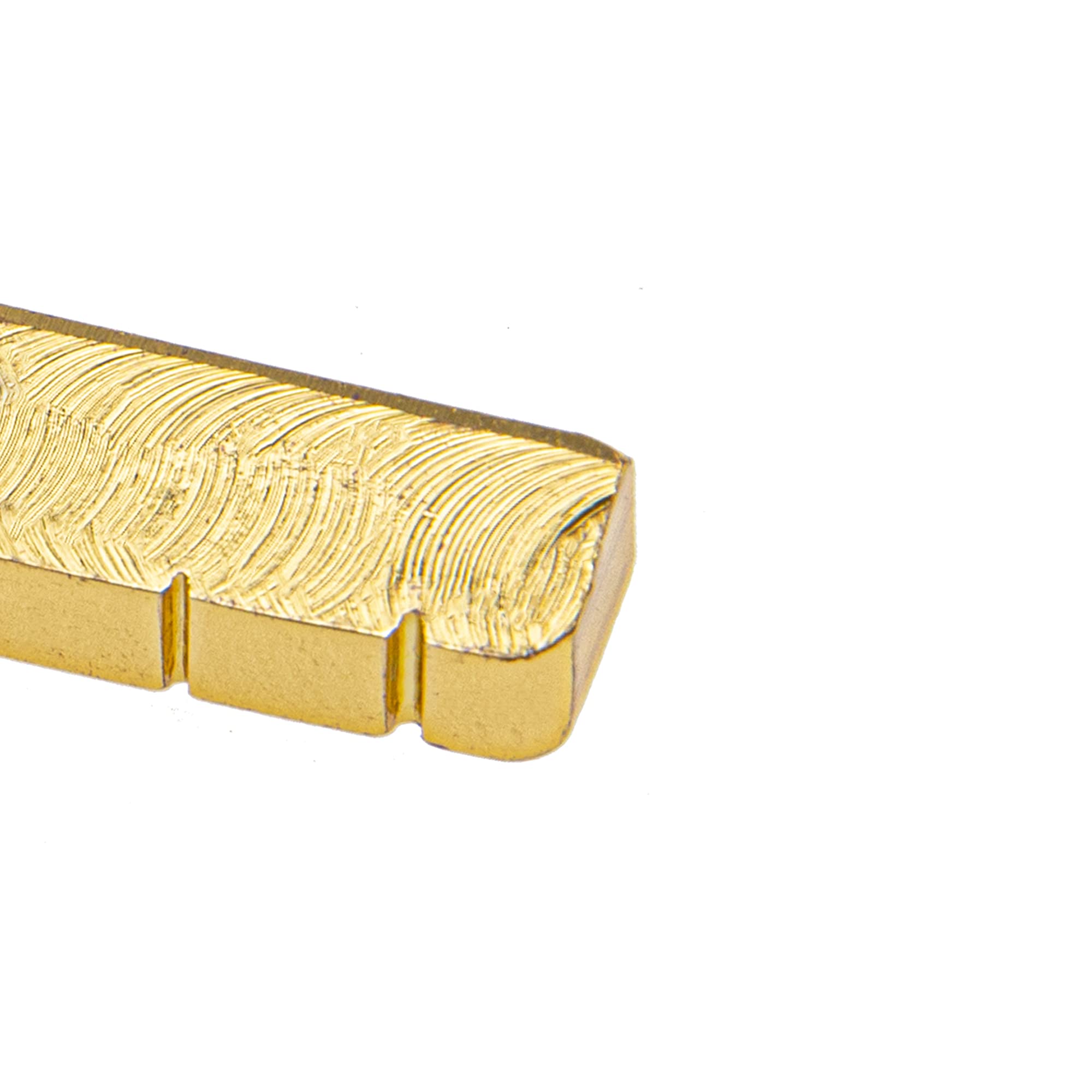 1Pcs Yootones Electric Guitar Nut Brass 6 String Slotted Compatible with Les Paul Epiphone Strat Tele ST TL Guitar Parts (42mm)